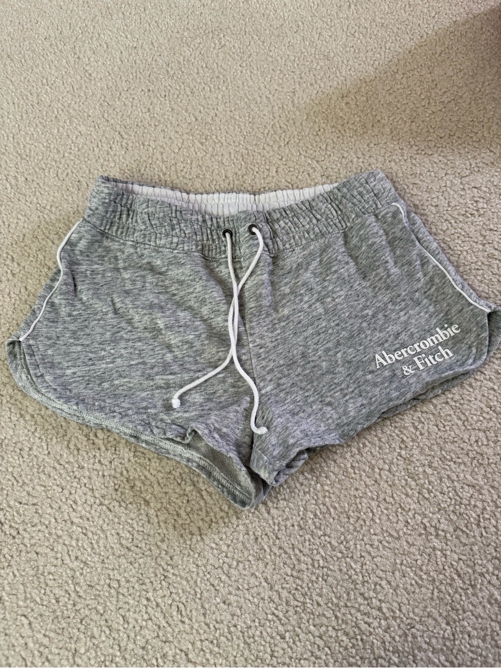 Abercrombie & Fitch Gray Heather Athletic Lounge Shorts